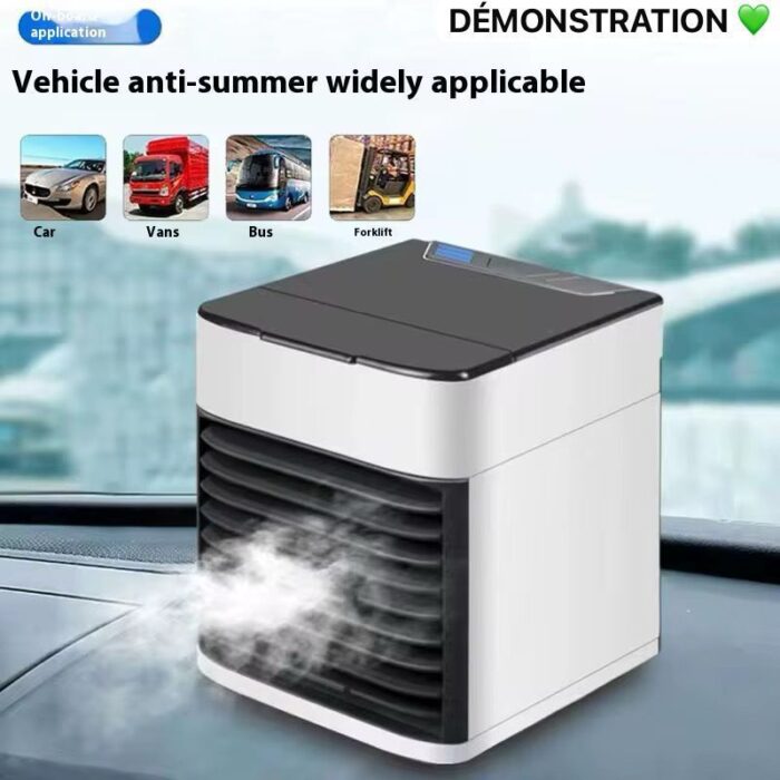 Mini Ventilateur de Refroidissement à Eau Portable / Diffuseur de parfum - Blanc